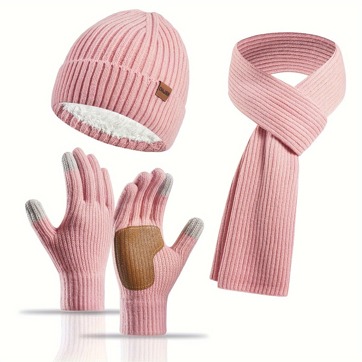 Skanto | Winter Comfort Set – Knit Hat, Scarf, and Gloves for Unisex
