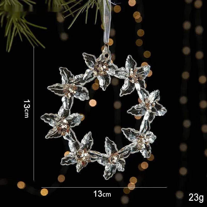 Skanto | Christmas Decorations Sequins Acrylic Transparent Pendant