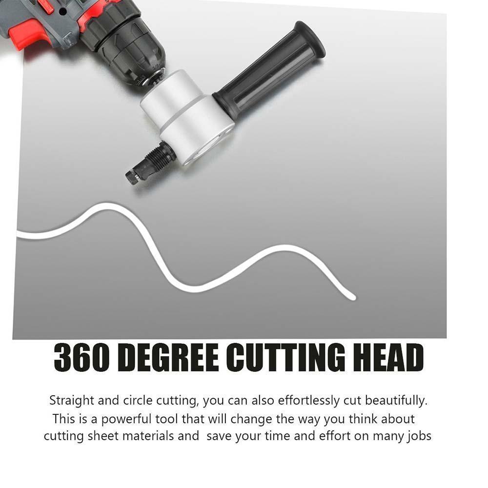 Skanto | Nibbler Cutter Drill Attachment Double Head Metal Sheet