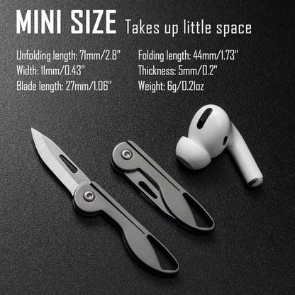 BowLift | Mini Titanium Alloy Folding Pocket Knife