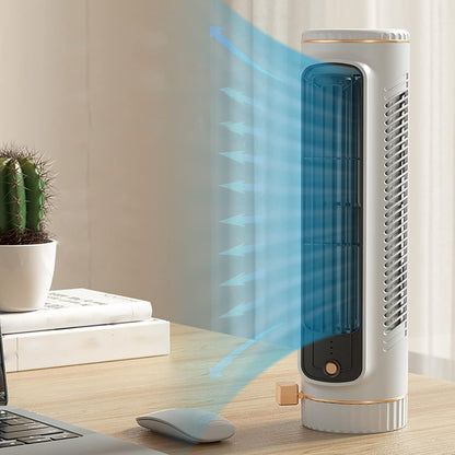 BowLift | USB Rechargeable Desktop Tower Fan – Ultra-Quiet 3-Speed Circulator with Wide-Angle Airflow