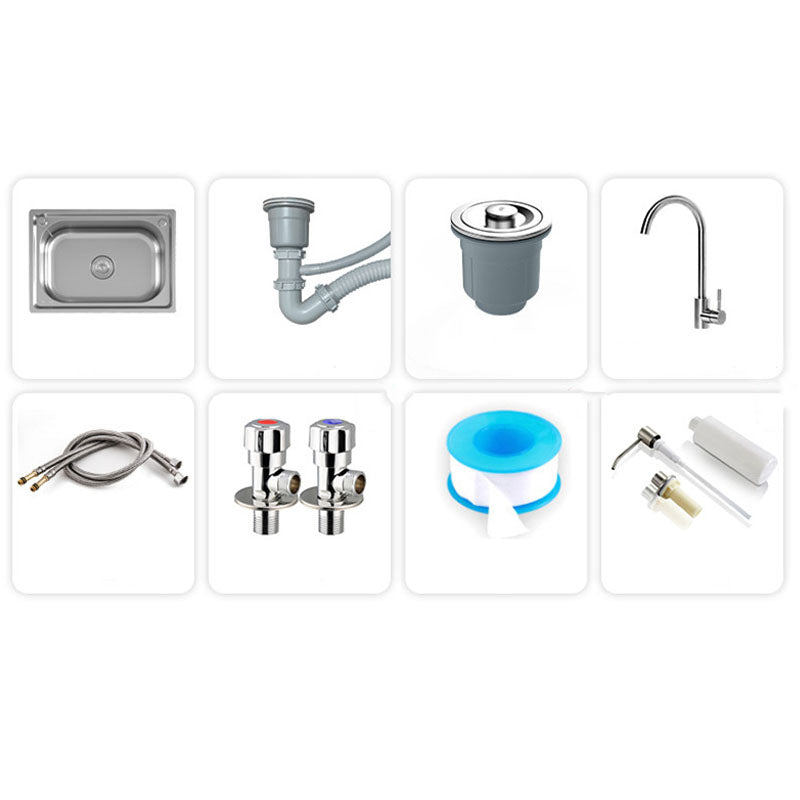 BowLift | Modern Workstation Sink Stainless Steel Drain Arrangement and Faucet Kitchen Sink