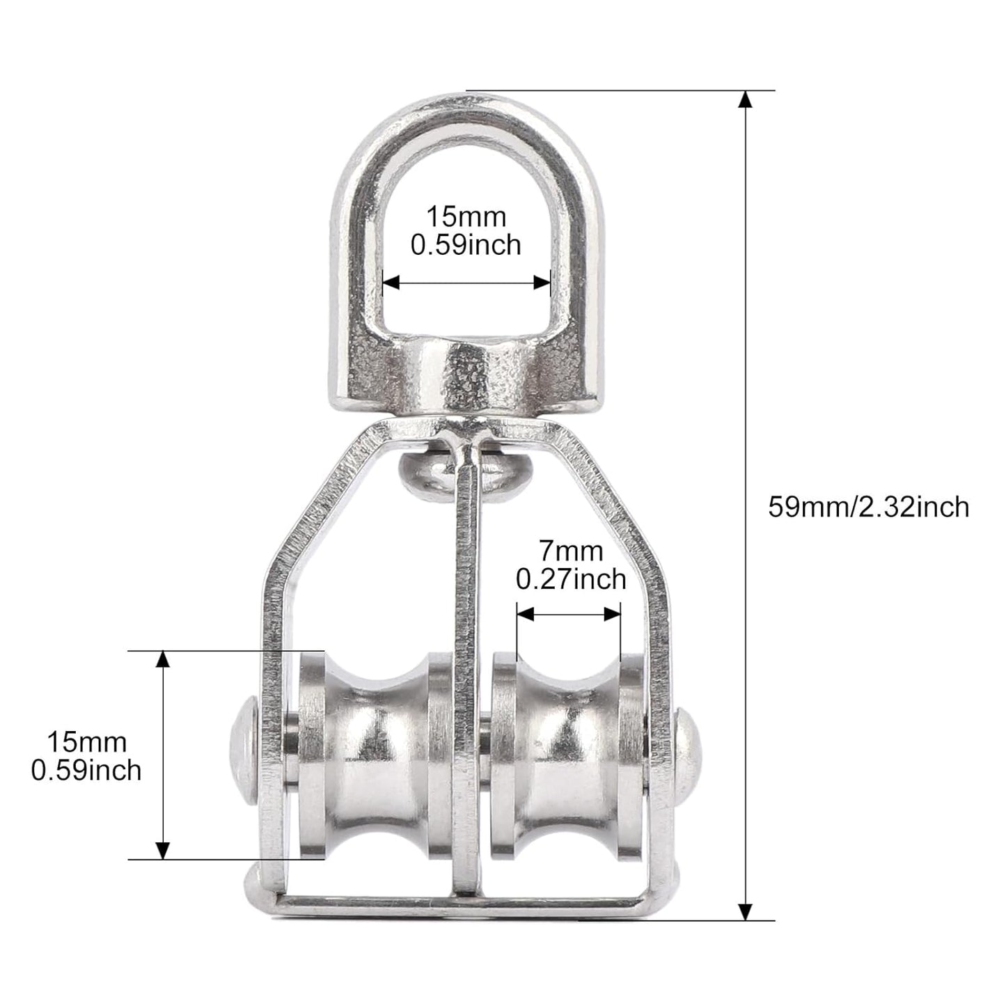 Skanto | Stainless Steel Swivel Wheel