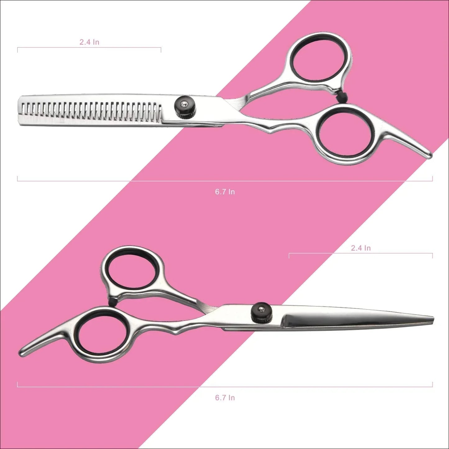 Skanto | Professional Hairdressing Set | Cutting and Thinning Shears for Precision Hairstyles