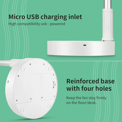 Portable Rechargeable Foldable Desk Fan | Bowlift