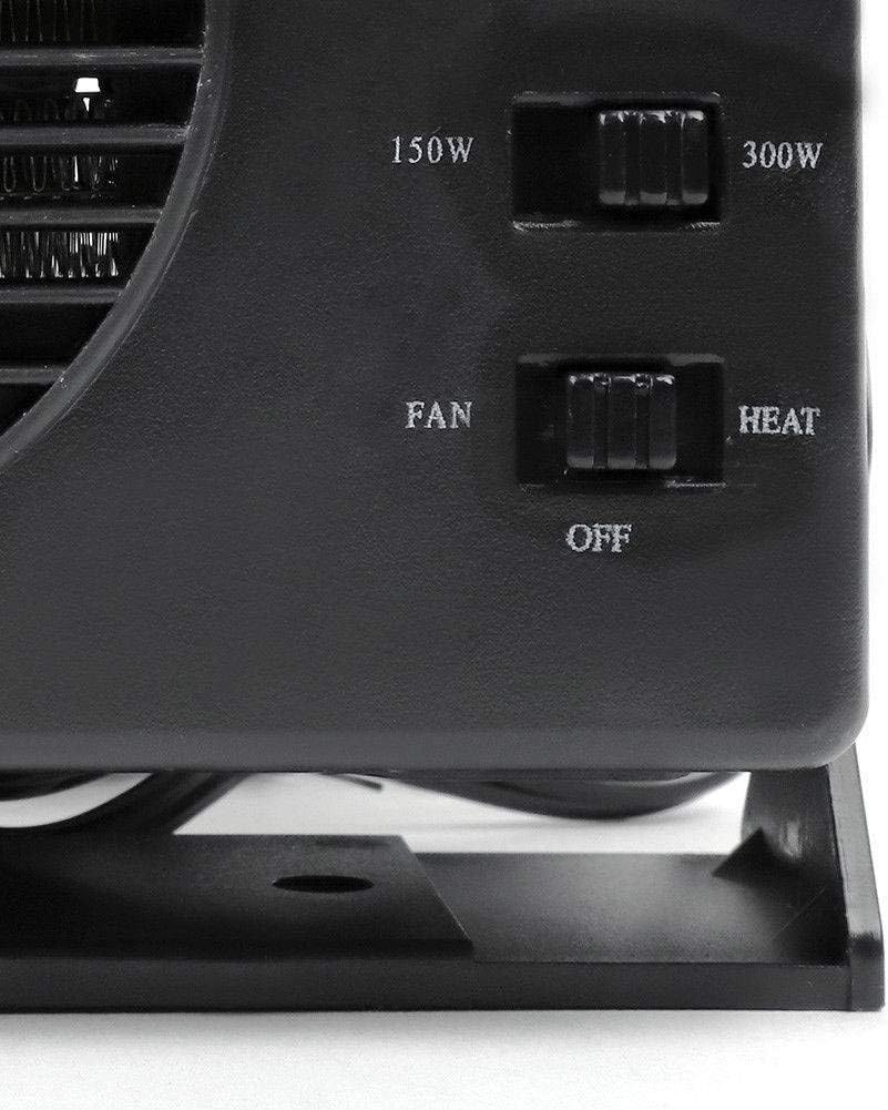 Skanto | 12V Ceramic Car Heater | 150W-300W Portable Fan with Automatic Thermostat for Winter Vehicle Use