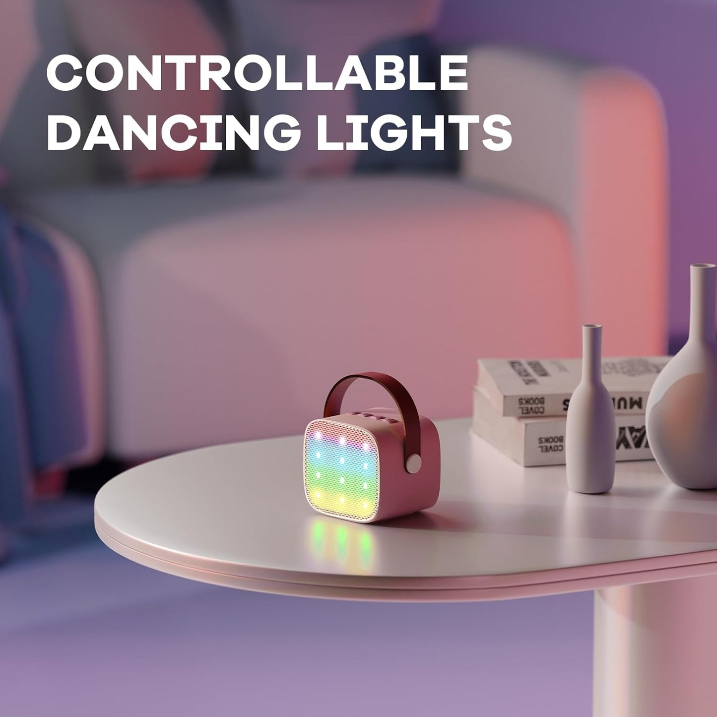 Skanto | Portable Mini Karaoke Machine with Bluetooth Speaker and 2 Wireless Microphones – Veylo