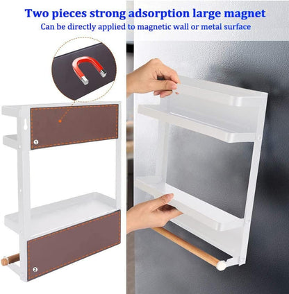 BowLift | Magnetic Fridge Spice Rack with Paper Towel Holder – Oryden