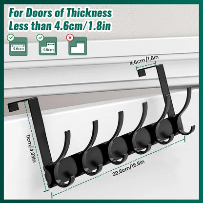 Skanto | Over Door Hook Rack with 6 Hooks