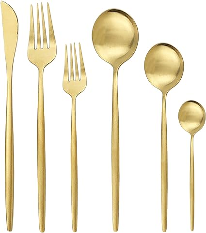 Skanto | Minimalist 36-Piece Stainless Steel Cutlery Set: Elegance and Durability