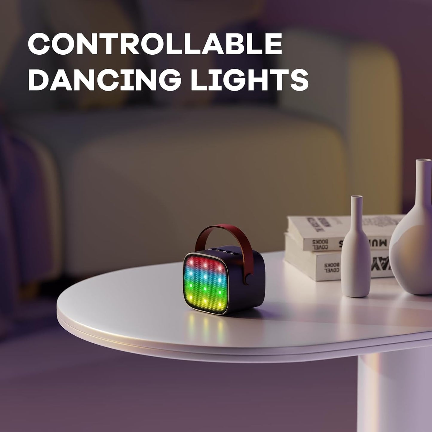Skanto | Portable Mini Karaoke Machine with Bluetooth Speaker and 2 Wireless Microphones – Veylo