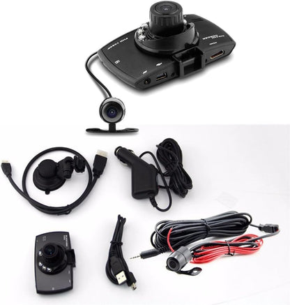 Skanto | Dual Lens Car Dash Cam G30 2.7" LCD Full HD 1080P with G-Sensor