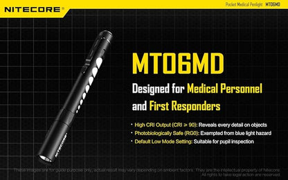 Skanto Nitecore MT06MD Penlight for Healthcare Professionals – 180 Lumens, CRI 90+