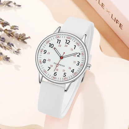 BowLift | Stylish Women’s Clip-On Watch – Waterproof Silicone Fob Watch in Elegant Colours