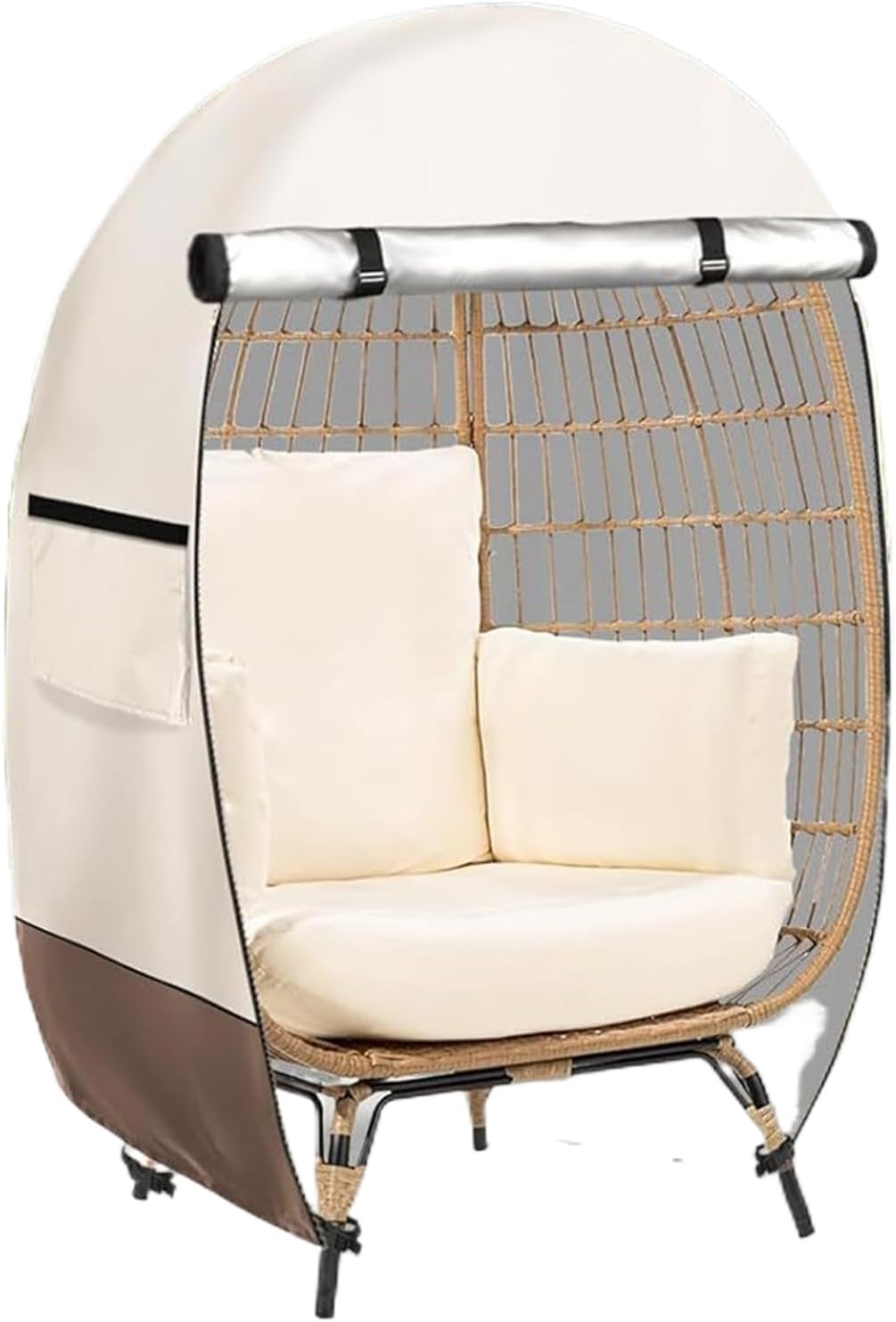 BowLift | Waterproof Egg Chair Cover with Double Zipper – Solara