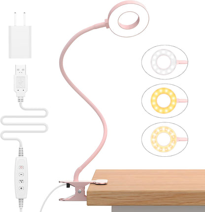 Skanto Skanto | 3 Color Modes LED Desk Clamp Lamp with & Flexible Gooseneck - Selvara (1+1 FREE)