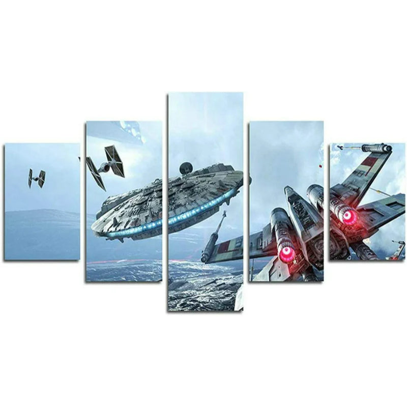 Set of 5 Falcon Wings Wall Canvas | Bowlift