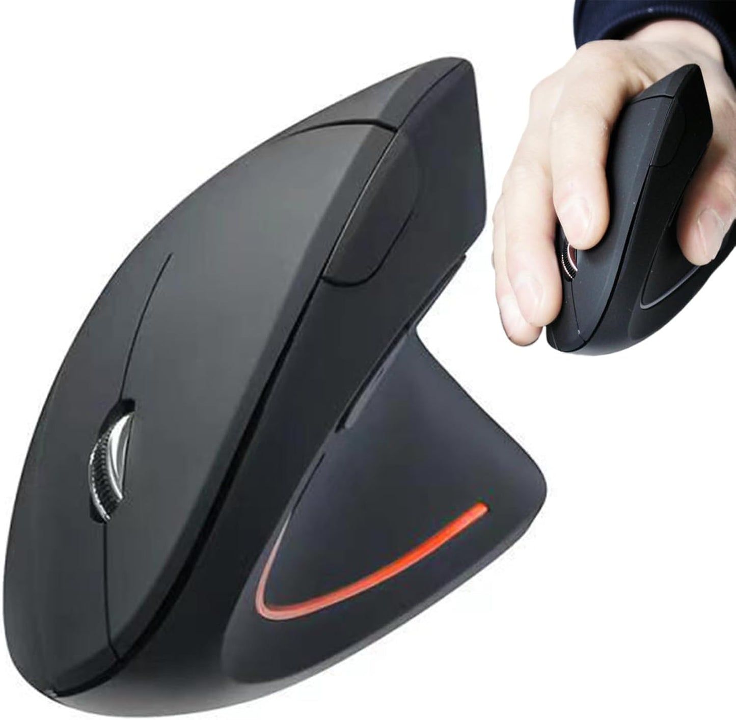 Skanto | Rechargeable Ergonomic Vertical Wireless Mouse – Elvion