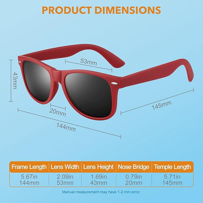 Classic 80s Retro Polarized Sunglasses - Jamie | Karnz