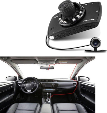 Skanto | Dual Lens Car Dash Cam G30 2.7" LCD Full HD 1080P with G-Sensor