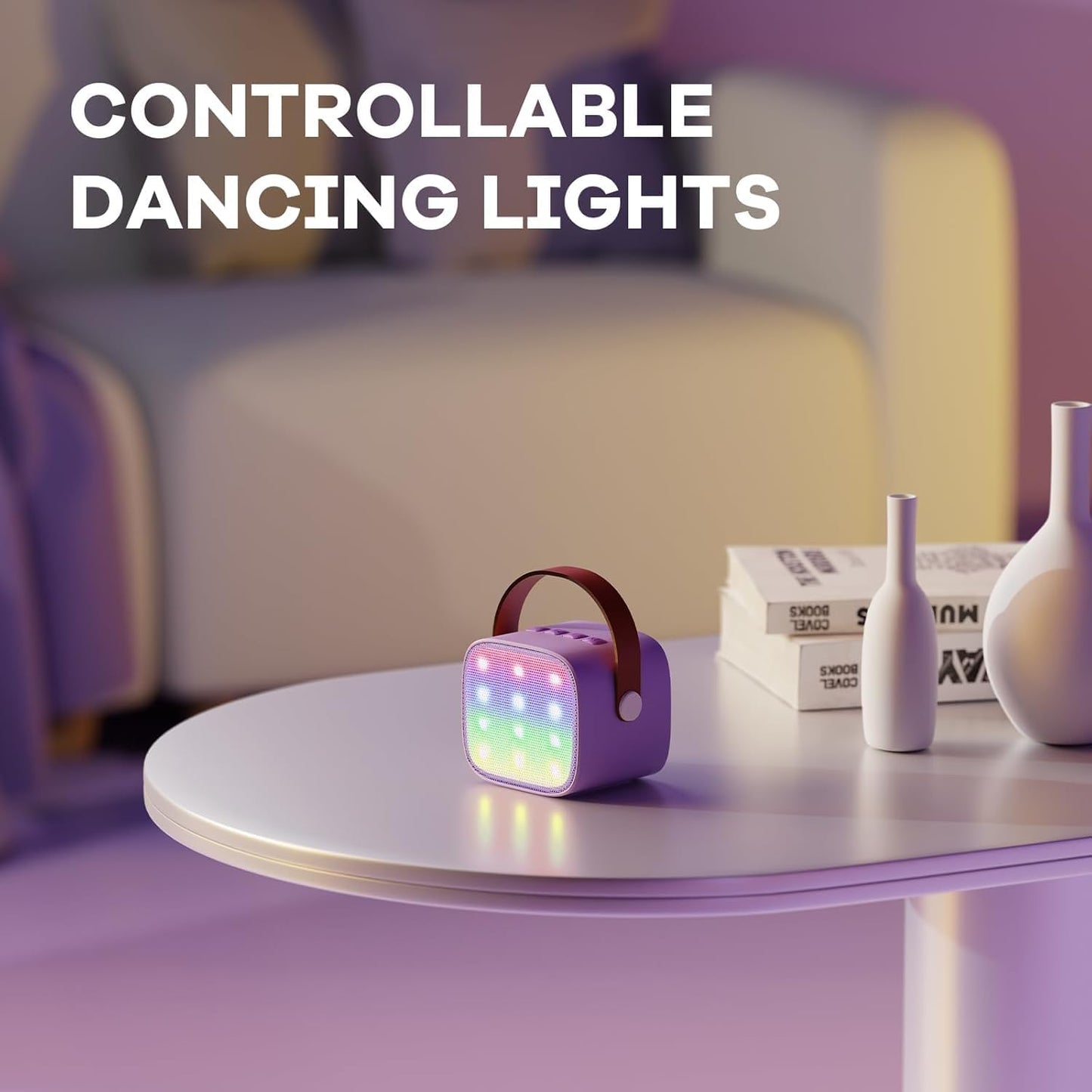 Skanto | Portable Mini Karaoke Machine with Bluetooth Speaker and 2 Wireless Microphones – Veylo
