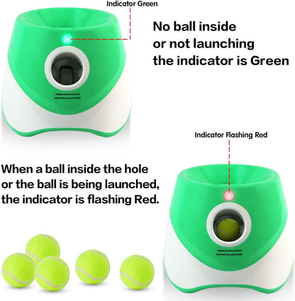 Skanto | Automatic Dog Ball Launcher – 3 Distance Settings for Endless Fetch Fun