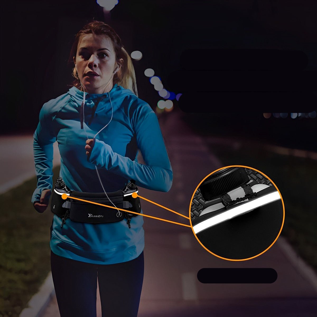Skanto | Running Belt with Water Bottle – Comfort & Style