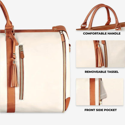 BowLift | Large-Capacity Foldable Women's Garment Travel Bag with Hanging Suit Compartment