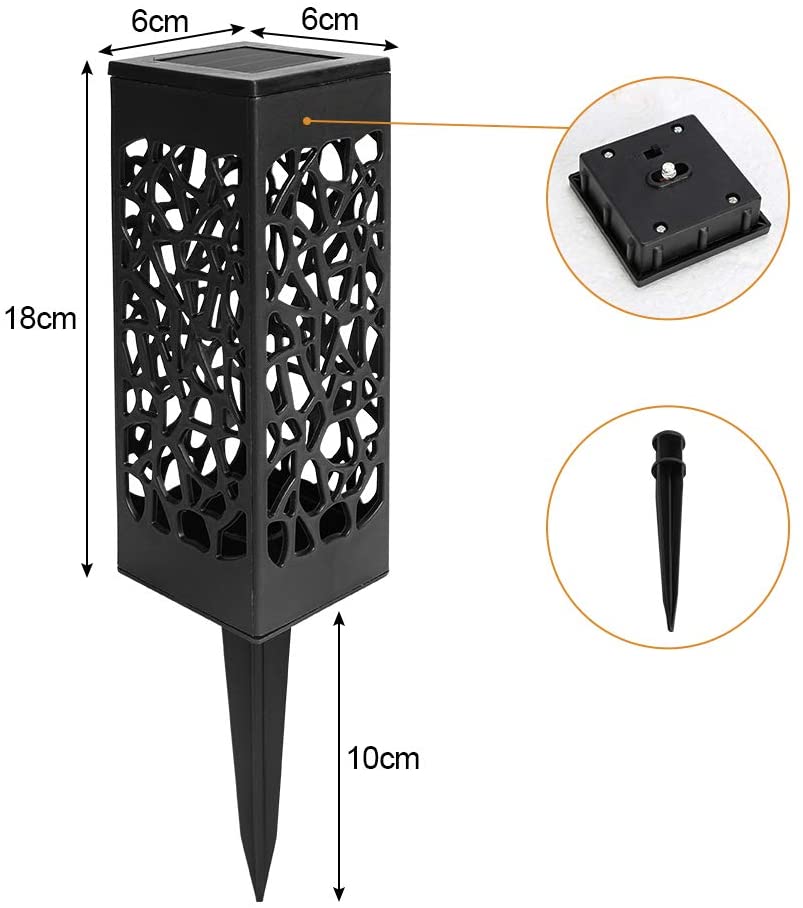 12X Solar Lights LED Path Lights Garden Lighting | Bowlift