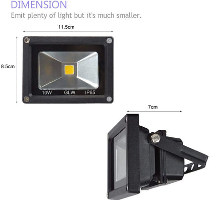 Skanto | Glw 10W LED Flood Light 2 Pack - Warm White Outdoor Light, 750Lm, Halogen Equivalent