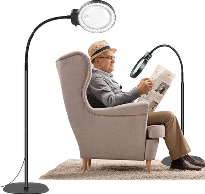 Skanto | Full-Page Magnifier with LED Light – Hands-Free Reading Aid for Books, Crafts & Hobbies
