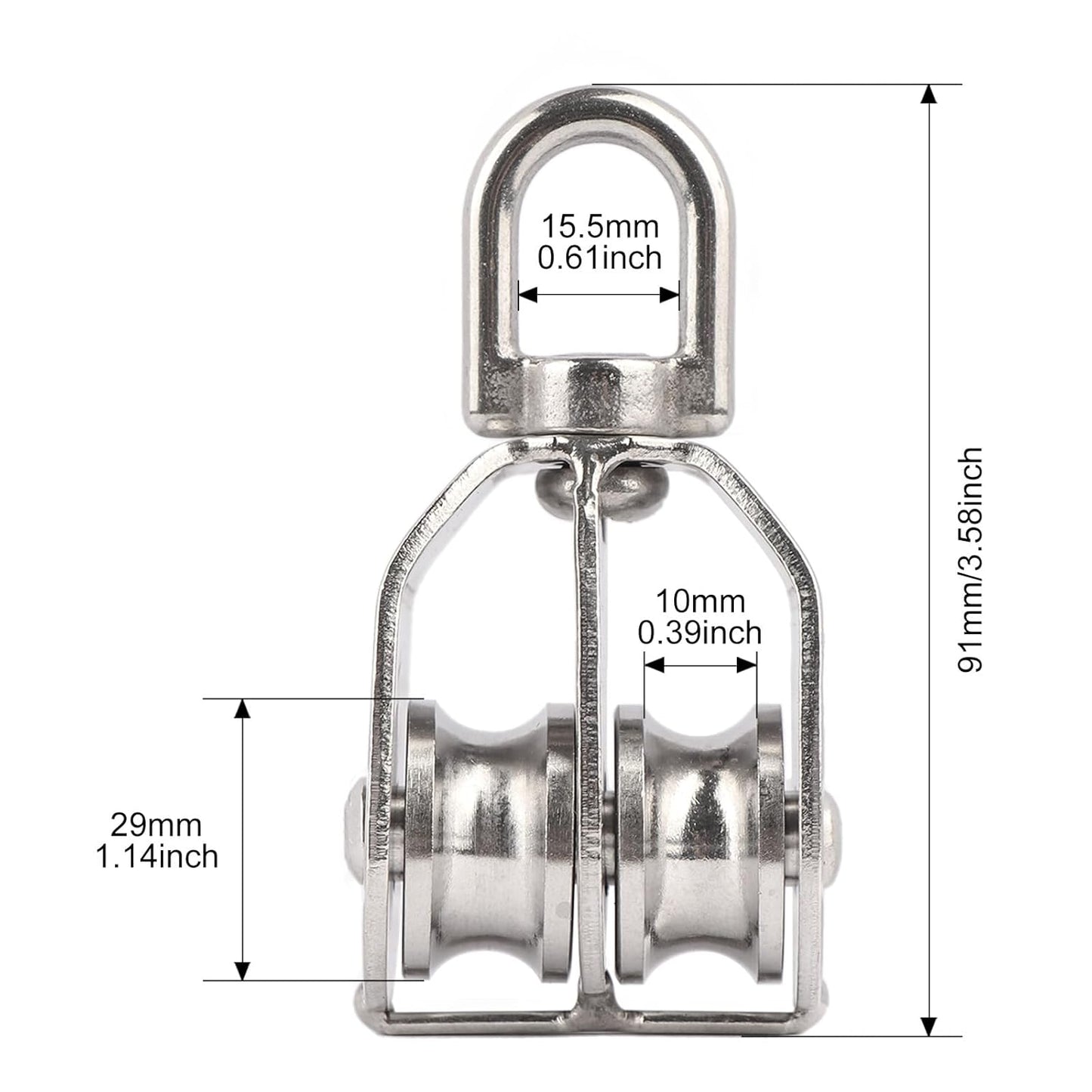 Skanto | Stainless Steel Swivel Wheel