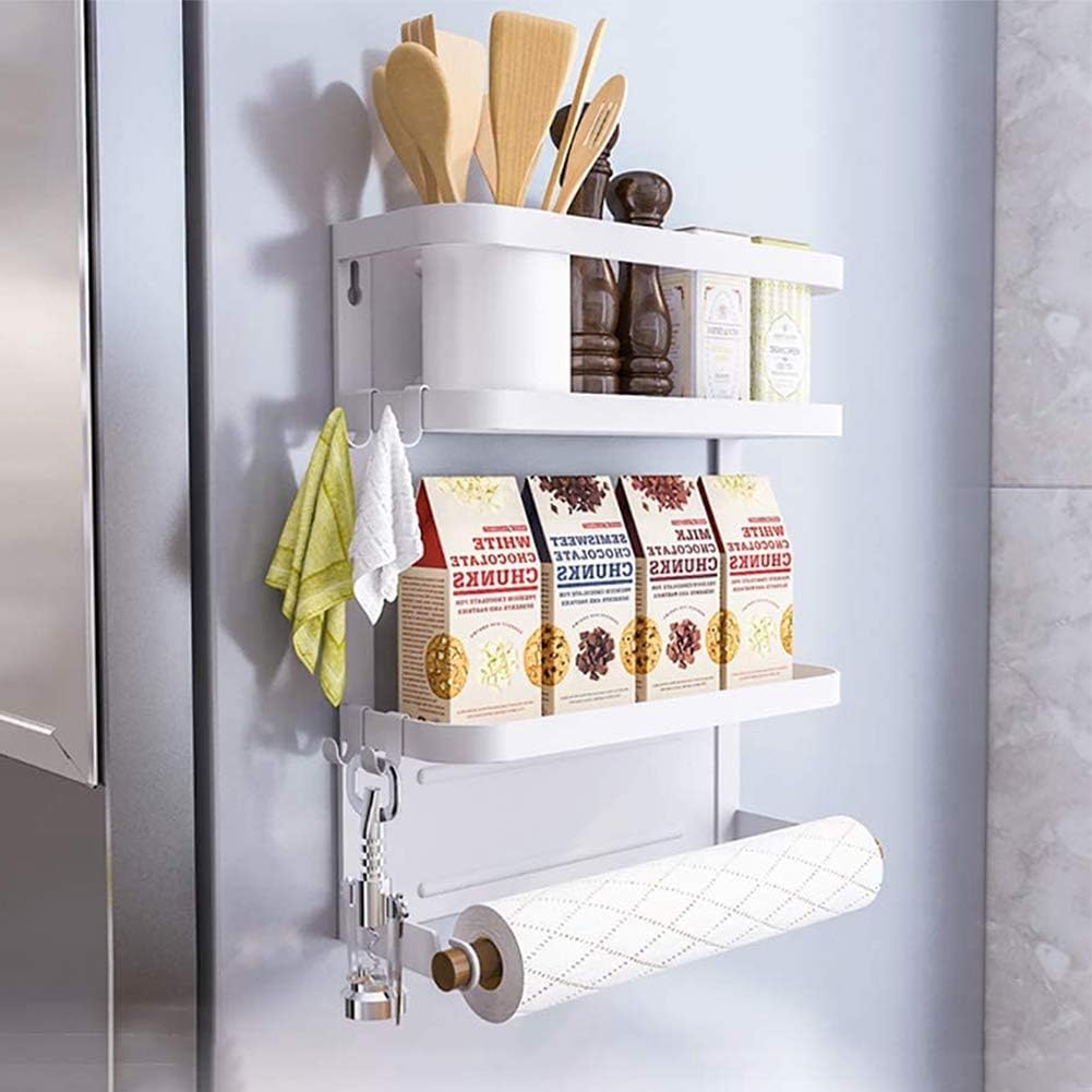Skanto | Magnetic Refrigerator Spice Rack with Paper Holder – Oryden