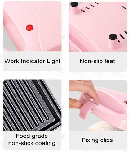BowLift | 2-in-1 Sandwich Maker & Toaster | Non-Stick Auto-Sealing Plates for Quick Breakfasts, Snacks & Easy Cleanup