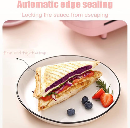 Skanto | 2-in-1 Sandwich Maker & Toaster | Non-Stick Auto-Sealing Plates for Quick Breakfast, Snacks & Easy Cleaning