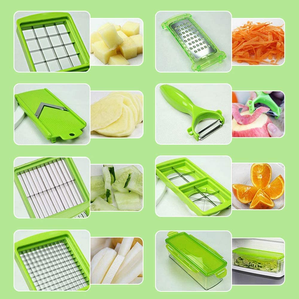 Skanto | 10-in-1 Multifunctional Vegetable Cutter - Quick & Safe Vegetable Cutting