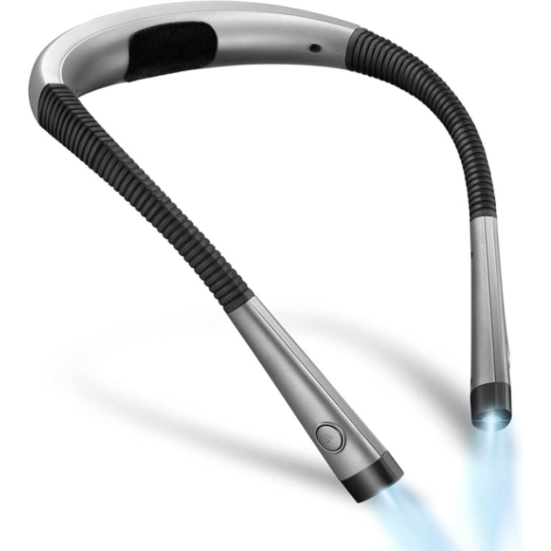 Brehn | LED Neck Reading Lamp, Book Light for Reading in Bed, 3 Colors, 6 Brightness Levels, Bendable Arm, Rechargeable, Durable, Perfect for Reading, Knitting, Camping, Repairing