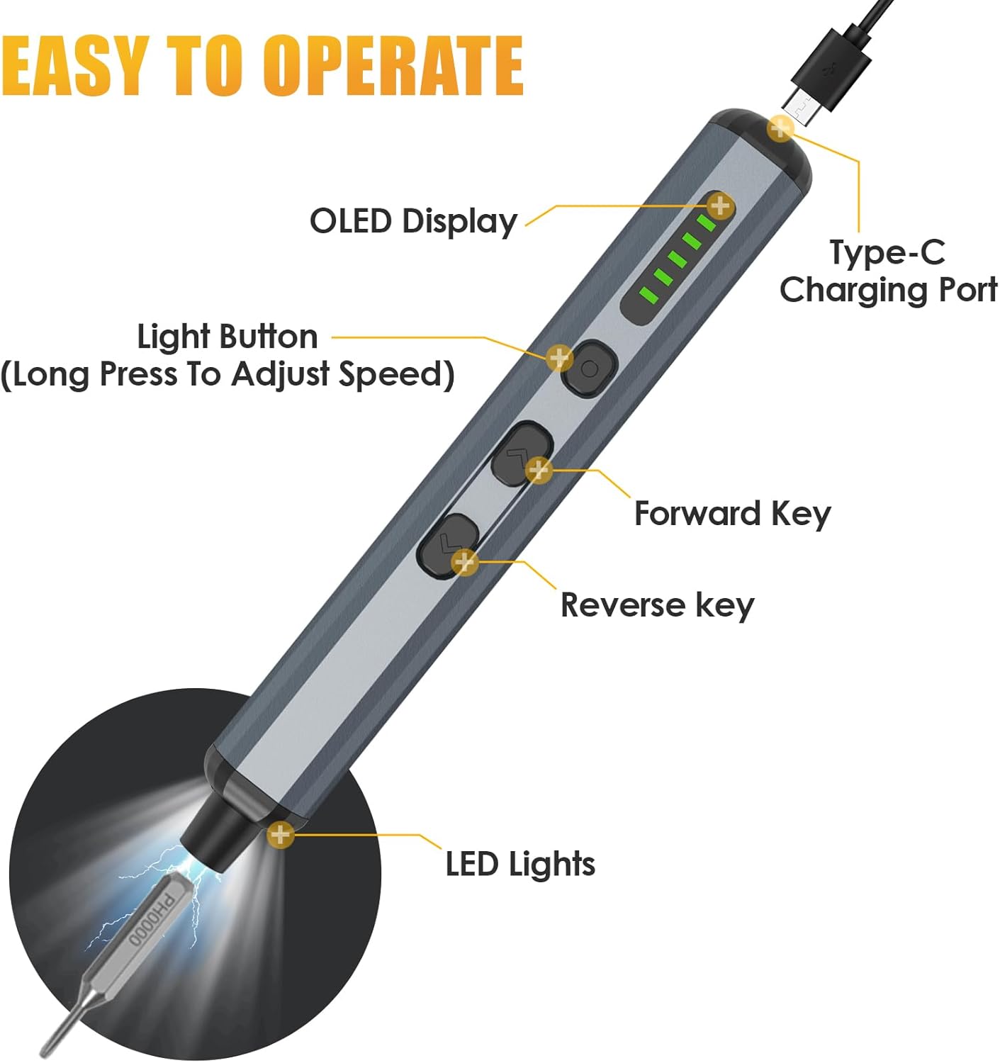 Skanto | ProFix 68-in-1 Electric Precision Screwdriver Set