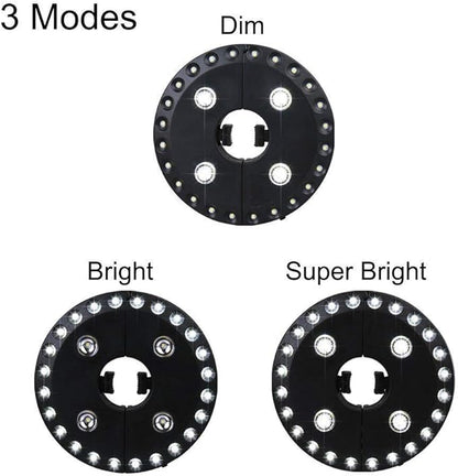 BowLift | 28 LED patio umbrella light – 3 brightness modes for garden, camping & outdoor lighting