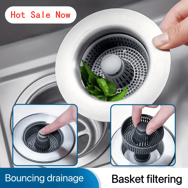 BowLift | New Upgraded Sink Bounce Core Drain Strainer