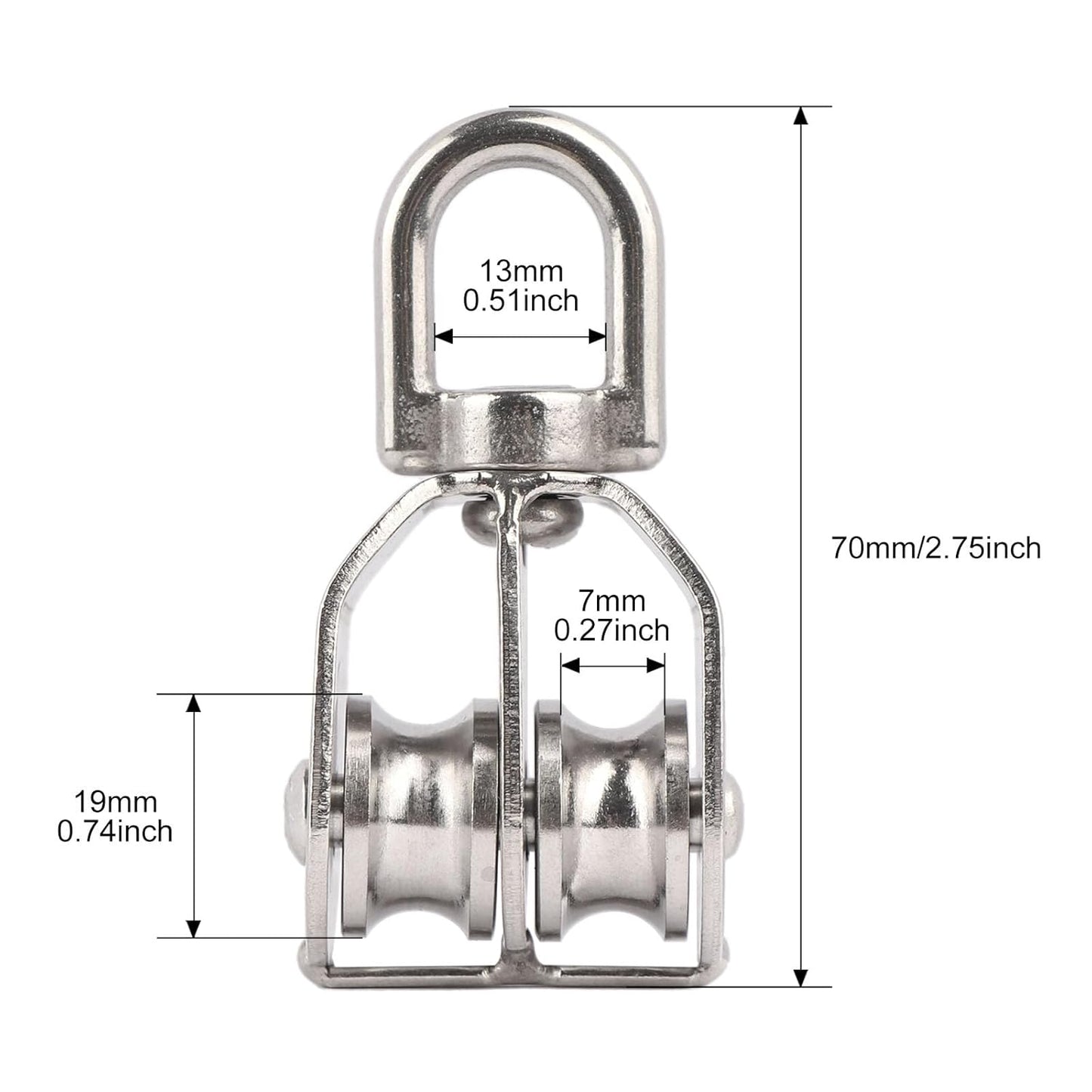 BowLift | Stainless Steel Swivel Pulley
