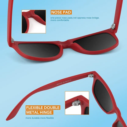 Classic 80's Retro Polarized Sunglasses - Jamie | Bowlift