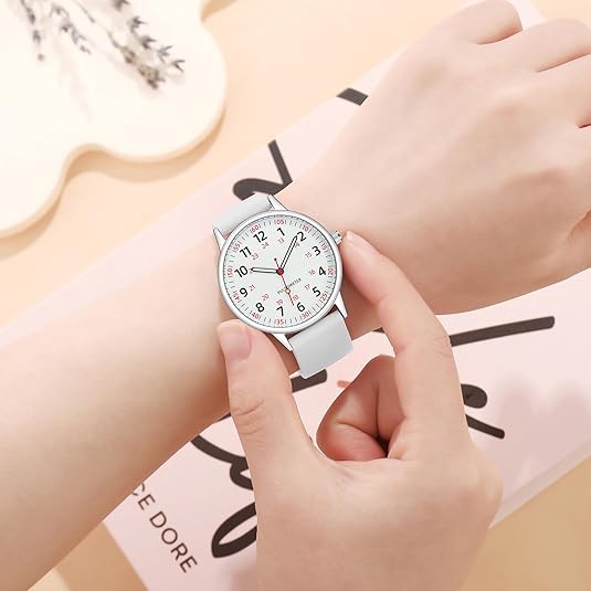 BowLift | Stylish Women’s Clip-On Watch – Waterproof Silicone Fob Watch in Elegant Colours