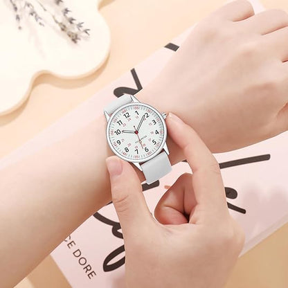 BowLift | Stylish Women’s Clip-On Watch – Waterproof Silicone Fob Watch in Elegant Colours