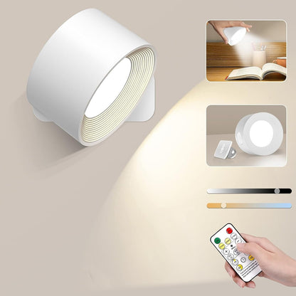 Skanto | Eternity Glow – Wireless LED Wall Lamp with Remote Control and Timer