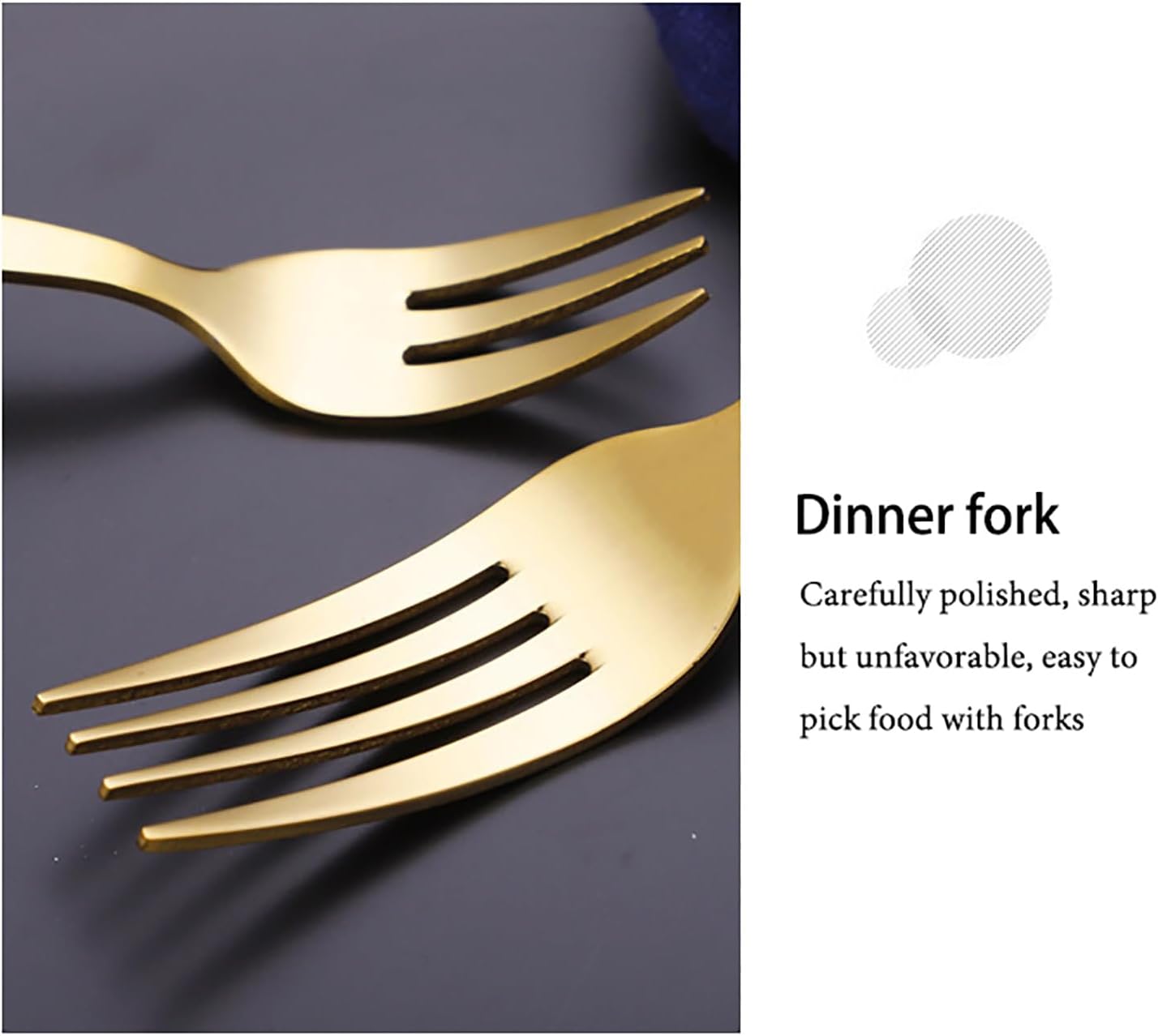 Skanto | Stainless Steel Flatware Set with Wood Grain Handles