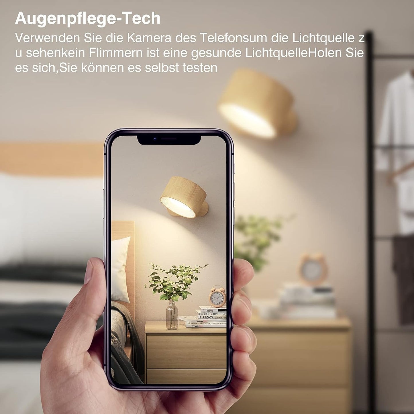 Skanto | Eternity Glow – Wireless LED Wall Lamp with Remote Control and Timer