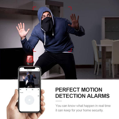 Mini surveillance camera 4K, WiFi, hidden indoor camera with night vision