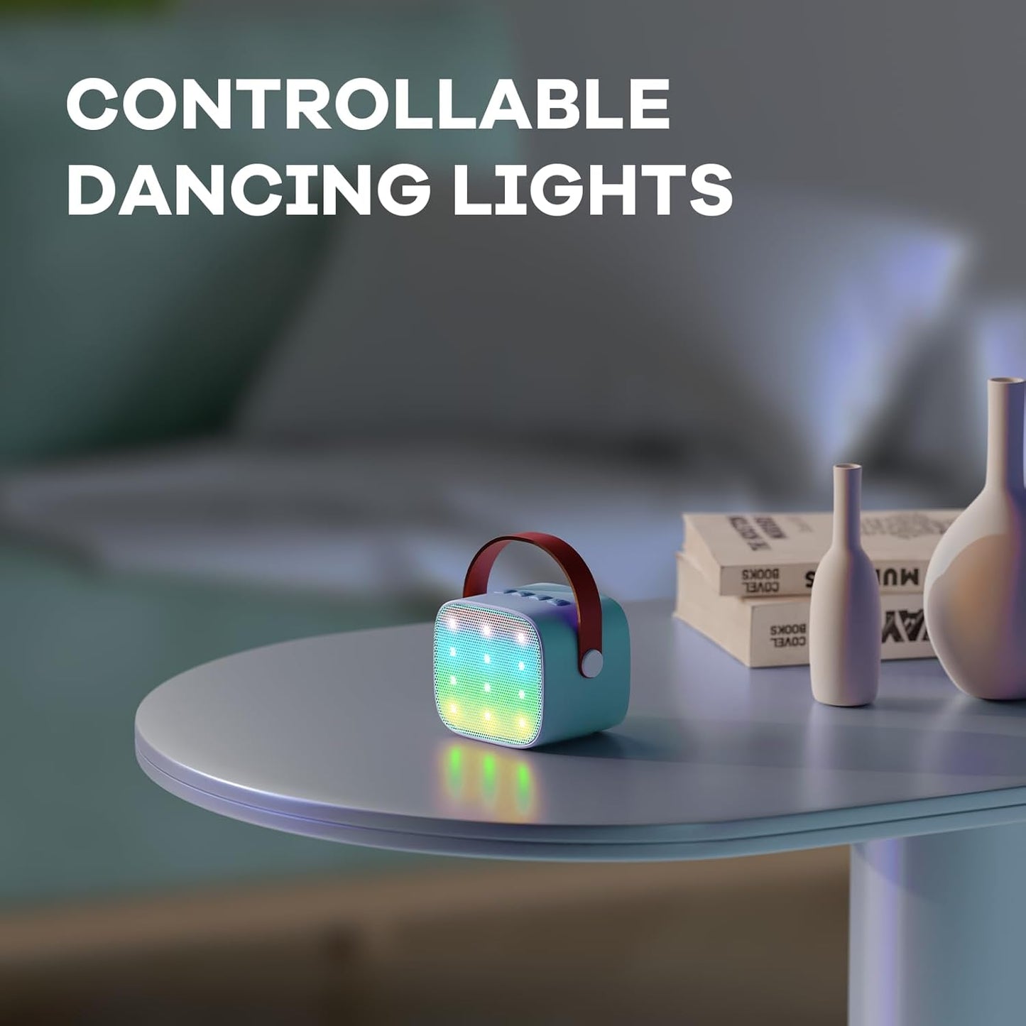 Skanto | Portable Mini Karaoke Machine with Bluetooth Speaker and 2 Wireless Microphones – Veylo