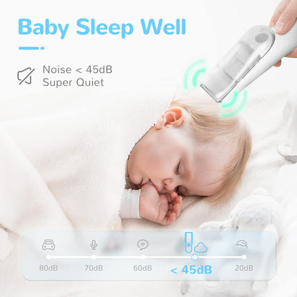 Baby Hair Clipper with Vacuum System – Waterproof Rechargeable Hair Clipper with Storage Box | Karnz